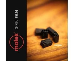 MDPC-X 3-Pin Fan Connector by Molex - juodas