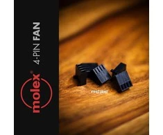 MDPC-X 4-Pin Fan Connector by Molex - juodas
