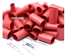 MDPC-X Pre-Cut Heat Shrink Tubing 4:1 Small - Light-Raudona, 50 Pieces