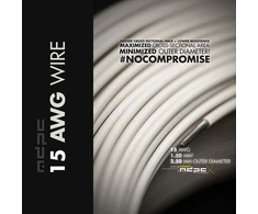 MDPC-X Switching Wire 15-AWG Kreminis-Baltas, 1m