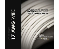 MDPC-X Switching Wire 17-AWG Kreminis-Baltas, 1m