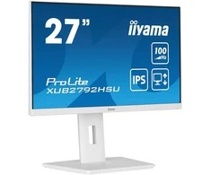 Monitorius „IIYAMA XUB2792HSU-W6“ 27 colių ETE IPS FHD 100Hz 250cd/m2 0.4ms garsiakalbiai HDMI DP USB 4x3.2 Baltas FreeSync 15cm aukščio reguliavimas. Baltas