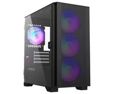 Montech AIR 100 ARGB, Micro-ATX, Tempered Glass – juodos spalvos