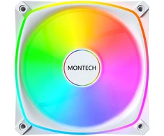 „Montech AX120 PRO PWM“ ventiliatorius, DRGB × 120 mm, baltas