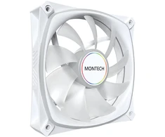 „Montech AX120 PRO PWM“ ventiliatorius, DRGB × 120 mm, baltas