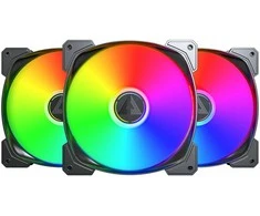 Montech HP140 PWM ARGB korpuso ventiliatorius, 3er Pack – 140mm, juodos spalvos