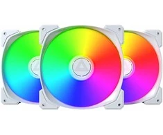 Montech HP140 PWM ARGB korpuso ventiliatorius, 3er Pack – 140mm, baltos spalvos