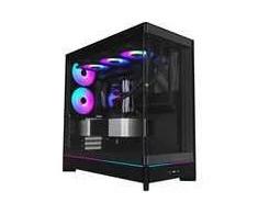 Montech HS02 PC-kompiuterio korpusas, Midi-Tower, ATX, Tempered Glass, ARGB – juodos spalvos