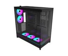 Montech HS02 PRO PC-kompiuterio korpusas, Midi-Tower, ATX, Tempered Glass, ARGB – juodos spalvos