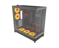 Montech HS02 PRO PC-kompiuterio korpusas, Midi-Tower, ATX, Tempered Glass, ARGB – juodos spalvos