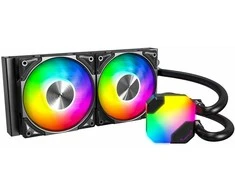 „Montech Hyper Flow ARGB AIO“ vandens aušinimas, juodos spalvos - 240 mm