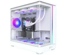 Montech KING 15 PRO PC Case, Mini Case, mATX, Tempered Glass, RGB – baltas