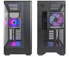 Montech KING 45 PRO PC Case, Mid Tower, ATX, Tempered Glass, RGB – juodas