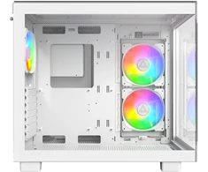 Montech KING 65 PRO PC-kompiuterio korpusas, Midi-Tower, ATX, ARGB, Tempered Glass -baltos spalvos