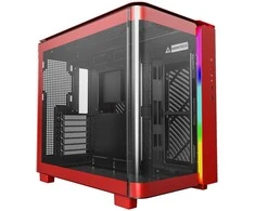 Montech KING 95 Midi-Tower, Tempered Glass, ARGB – raudonos spalvos