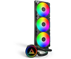 „Montech LightFlow ARGB AiO“ vandens aušintuvas – 360 mm, juodas
