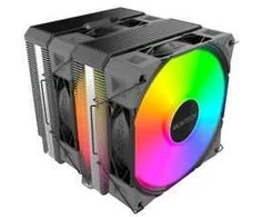Montech NX600 ARGB CPU Cooler, Dual Tower – 2x 120mm, juodas
