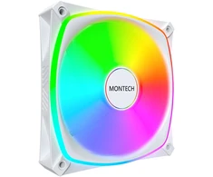 „Montech RX120 PRO PWM“ reversinis ventiliatorius, ARGB®, 3 vnt. pakuotė, 120 mm, baltas