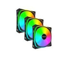 Montech RX120 PRO PWM Reverse Fan, ARGB 3-Pack, 120mm, juodas