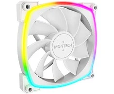 Montech RX120 PWM ARGB Reverse korpuso ventiliatorius – 120mm, baltos spalvos