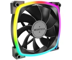 Montech RX120 PWM ARGB Reverse korpuso ventiliatorius – 120mm, juodos spalvos