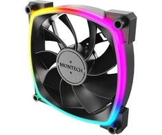 Montech RX120 PWM ARGB Reverse korpuso ventiliatorius – 120mm, juodos spalvos