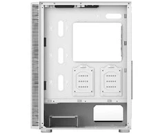 „Montech X3 Glass Midi-Tower“, RGB, grūdintas stiklas – baltos spalvos