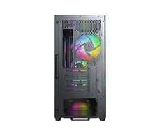 Montech X5M PC Case, Mid Tower, Micro-ATX, ARGB, Tempered Glass – Juodas
