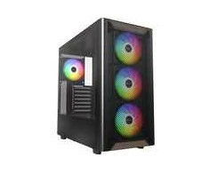 Montech XR Wood PC-kompiuterio korpusas, Midi-Tower, ATX, ARGB, Tempered Glass – juodos spalvos