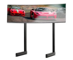 Laikiklis „Next Level Racing“ grindų stovas | ELITE laisvai stovintis vieno monitoriaus stovas | Vertikalus reguliavimas | 65 " | Juodas