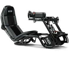 Next Level Racing Naujo lygio lenktynės | Plienas | Lenktynių simuliatoriaus kabina | F-GT Pro Formula ir GT Pilkas leidimas | Pilkas