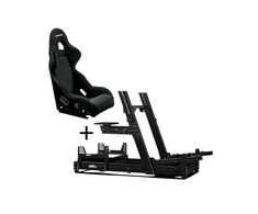 Next Level Racing GTElite Aliuminio Simulator Cockpit - Wheel Plate Edition + O-Rouge C1-XL Cold Fusion Simracing Seat