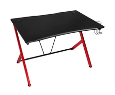 Žaidimų stalas Nitro Concepts D12 Gaming Desk, Juoda-raudona