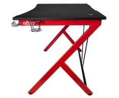Žaidimų stalas Nitro Concepts D12 Gaming Desk, Juoda-raudona