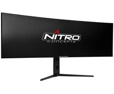 „Nitro Concepts SM1 Simracing“ monitorius, 124,5 cm (49 spalvų), lenktas, 144 Hz, „FreeSync“, „G-Sync“, HDMI, DP, USB