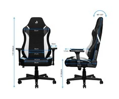 Žaidimų kėdė Nitro Concepts X1000 Gaming Chair, Juoda-balta