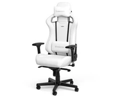 Žaidimų kėdė Noblechairs EPIC High-tech faux leather Gaming Chair, Baltas Edition