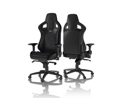 Žaidimų kėdė Noblechairs EPIC PU-Leather Gaming Chair, Juoda-mėlyna