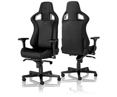 Žaidimų kėdė Noblechairs EPIC Juodas Edition Vinyl/PU hybrid leather Gaming Chair, Juoda