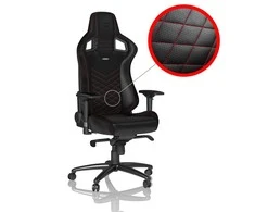 Žaidimų kėdė Noblechairs EPIC PU-Leather Gaming Chair, Juoda-raudona