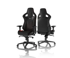 Žaidimų kėdė Noblechairs EPIC PU-Leather Gaming Chair, Juoda-raudona