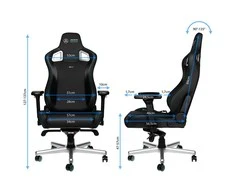 Žaidimų kėdė Noblechairs EPIC Mercedes-AMG Petronas Formula One Team - 2021 Edition Vinilo/PU hibridinės odos žaidimų kėdė