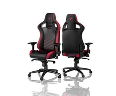 Žaidimų kėdė Noblechairs EPIC mousesports Edition PU-Leather Gaming Chair, Juoda-raudona