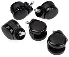 „noblechairs“ kietų grindų ratukai V2, 60 mm, su automatinio fiksavimo funkcija