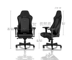 noblechairs HERO Real Leather Gaming Chair – Juodas/Juodas