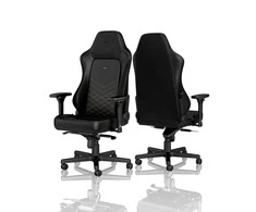 Žaidimų kėdė Noblechairs HERO PU-Leather Gaming Chair, Juoda-auksinė
