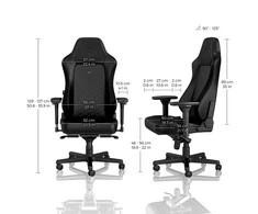 Žaidimų kėdė Noblechairs HERO PU-Leather Gaming Chair, Juoda