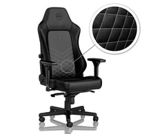 Žaidimų kėdė Noblechairs HERO PU-Leather Gaming Chair, Juoda-balta