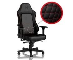 Žaidimų kėdė Noblechairs HERO PU-Leather Gaming Chair, Juoda-raudona