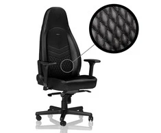 Žaidimų kėdė Noblechairs ICON Real Leather Gaming Chair, Juoda